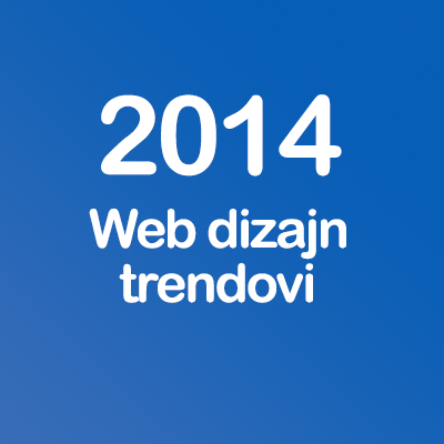 New web design trends in 2014